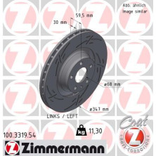 ZIMMERMANN Bremsscheibe 100.3319.54 BLACK Z