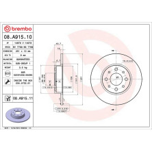 41 482 018 Bremsscheibe HA | ALFA MiTo 08 | 08.A915.11