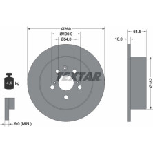 Bremsscheibe Toyota T. Celica -99/Camry | 92070800