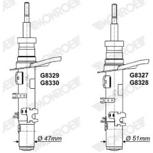 MONROE ORIGINAL VR | CITROEN C-Elysee BlueHDi 14 | G8327 MONROE ORIGINAL VR | CITROEN C-Elysee BlueHDi 14 | G8327