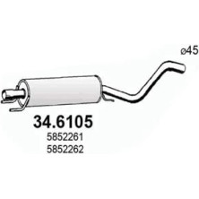 Mittelschalldämpfer | OPEL Astra G 98 | 34.6105