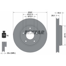 Bremsscheibe Jeep P. Wrangler 07 | 92253303