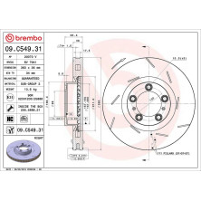 Bremsscheibe VA | PORSCHE Panamera 10-16 | 09.C549.31