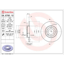 17 481 023 Bremsscheibe VA | VW Polo,SEAT Arosa 94 | 08.6785.10