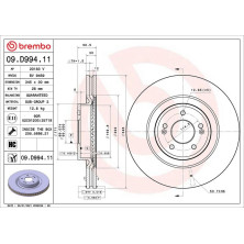 Bremsscheibe VA | GENESIS G70 17 | 09.D994.11