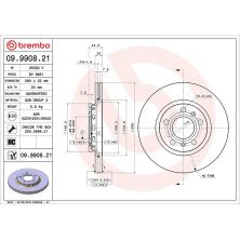 12 482 028 Bremsscheibe HA | AUDI A8,VW Phaeton 02 | 09.9908.21