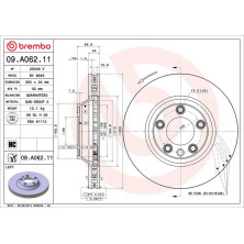 17 481 044 Bremsscheibe VA li | AUDI,PORSCHE Cayenne,VW Touareg 02 | 09.A062.11