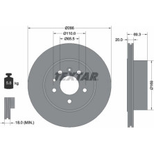 Bremsscheibe Opel T. Omega 286X20 | 92144900