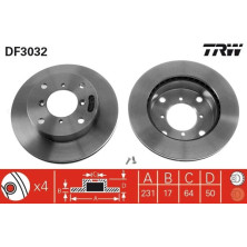 Bremsscheibe Suzuki P. Swift | DF3032