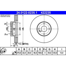 Bremsscheibe | 24.0122-0235.1
