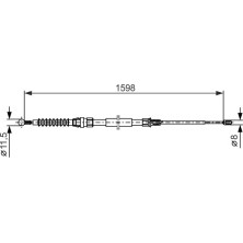 Handbremsseil | VW Jetta 12 | 1987482379