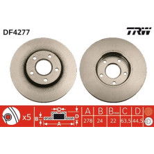 Bremsscheibe Ford P. Transit 02 | DF4277