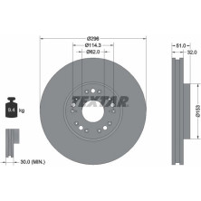 Bremsscheibe Toyota P. Lexus Gs/Sc 97-10 | 92237503
