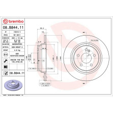 15 482 049 Bremsscheibe HA | MERCEDES SL350 03 | 08.B844.11