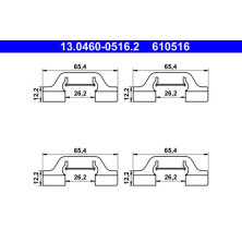 ATE Zubehörsatz, Scheibenbremsbelag 13.0460-0516.2