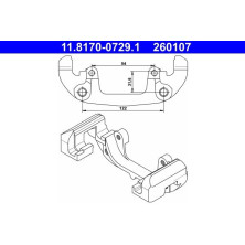 11.8170-0729.1 Halter, Bremssattel 11.8170-0729.1 Halter, Bremssattel
