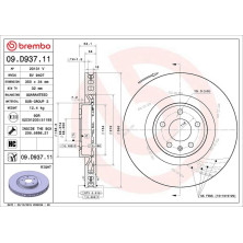 Bremsscheibe VA re | PORSCHE | 09.D937.11