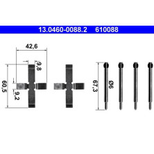 ATE Zubehör, Bremsbeläge 13.0460-0088.2