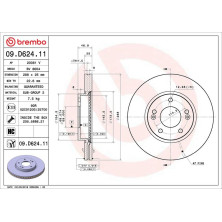 Bremsscheibe VA | HYUNDAI KIA | 09.D624.11