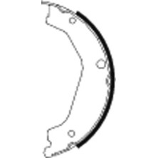 Handbremsbacken Hyundai Terracan 01 | 91068400