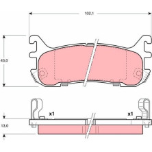 Bremsklötze HA | MAZDA MX-5 93 | GDB3129