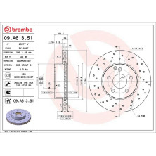 15 481 074 Bremsscheibe VA | MERCEDES W204 07 | 09.A613.51