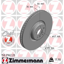 ZIMMERMANN Bremsscheibe 150.2962.20 Coat Z