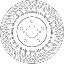 82 481 174 Bremsscheibe VA li Lexus GS, RC 08 TRW SINGLE DF6692S