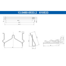 Zusatzsatz, Scheibenbremsbelag | 13.0460-0533.2 Zusatzsatz, Scheibenbremsbelag | 13.0460-0533.2
