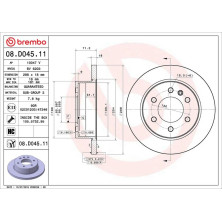 Bremsscheibe HA | MERCEDES Sprinter 18 | 08.D045.11