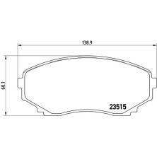 BREMBO Bremsklötze VA | MAZDA MPV 88-06 | P 49 028
