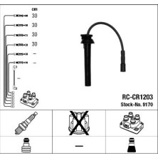 RC-CR1203 NGK | Zündkabelsatz | CHRYSLER Sebring 01 | 9170