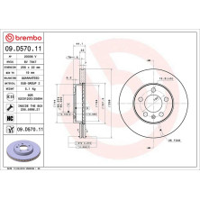 Bremsscheibe VA | SEAT Ibiza VW Polo 17 | 09.D570.11