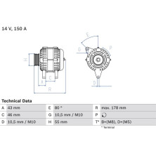 Lichtmaschine | CITROEN,FIAT,LANCIA,PEUGEOT | 0 986 041 930