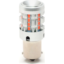 LED Metalsockel P21W Ba15s 26x 3030 SMD Orange 100 % Canbus Inside 24567-1