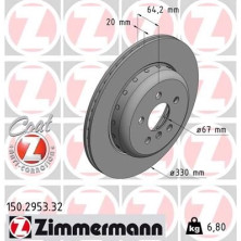 ZIMMERMANN Bremsscheibe 150.2953.32 ZIMMERMANN Bremsscheibe 150.2953.32