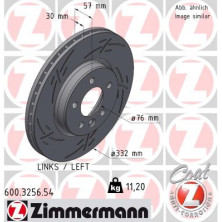 ZIMMERMANN Bremsscheibe 600.3256.54 ZIMMERMANN Bremsscheibe 600.3256.54