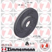 ZIMMERMANN Bremsscheibe 285.3516.54 ZIMMERMANN Bremsscheibe 285.3516.54