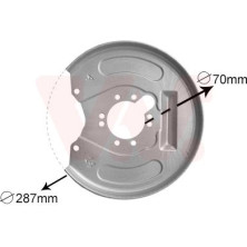 VAN WEZEL Spritzblech, Bremsscheibe 3225374