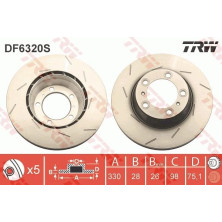 Bremsscheibe Porsche T. Panamera 09- Le DF6320S Bremsscheibe Porsche T. Panamera 09- Le DF6320S