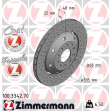 ZIMMERMANN Bremsscheibe 100.3342.70 ZIMMERMANN Bremsscheibe 100.3342.70