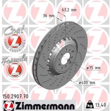 ZIMMERMANN Bremsscheibe 150.2907.70 ZIMMERMANN Bremsscheibe 150.2907.70