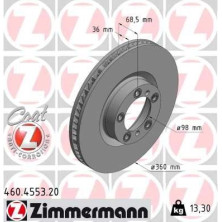 ZIMMERMANN Bremsscheibe 460.4553.20 ZIMMERMANN Bremsscheibe 460.4553.20