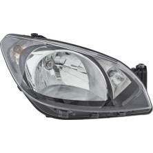 Scheinwerfer R H4 +MOT+TGFL SCHW/CHR HELLA PQ SKODA CITIGO 10,11-4,17 1EJ 010 672-021