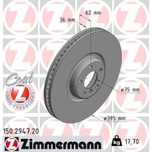 ZIMMERMANN Bremsscheibe 150.2947.20 Coat Z
