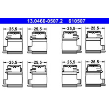 Zusatzsatz, Scheibenbremsbelag 13.0460-0507.2 Zusatzsatz, Scheibenbremsbelag 13.0460-0507.2