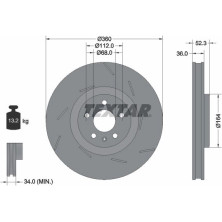 Bremsscheibe PRO+ 92334105 Bremsscheibe PRO+ 92334105