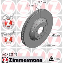 ZIMMERMANN Bremsscheibe 460.4528.75 ZIMMERMANN Bremsscheibe 460.4528.75