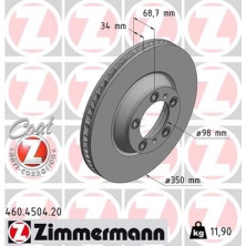 ZIMMERMANN Bremsscheibe 460.4504.20 ZIMMERMANN Bremsscheibe 460.4504.20