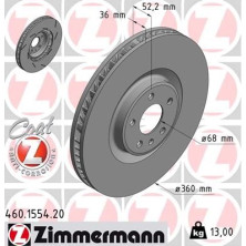 ZIMMERMANN Bremsscheibe 460.1554.20 ZIMMERMANN Bremsscheibe 460.1554.20